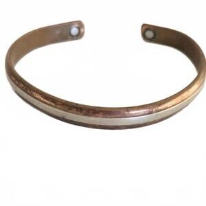 Sergio Lub Copper Brass Magnetic Healing Cuff Bracelet